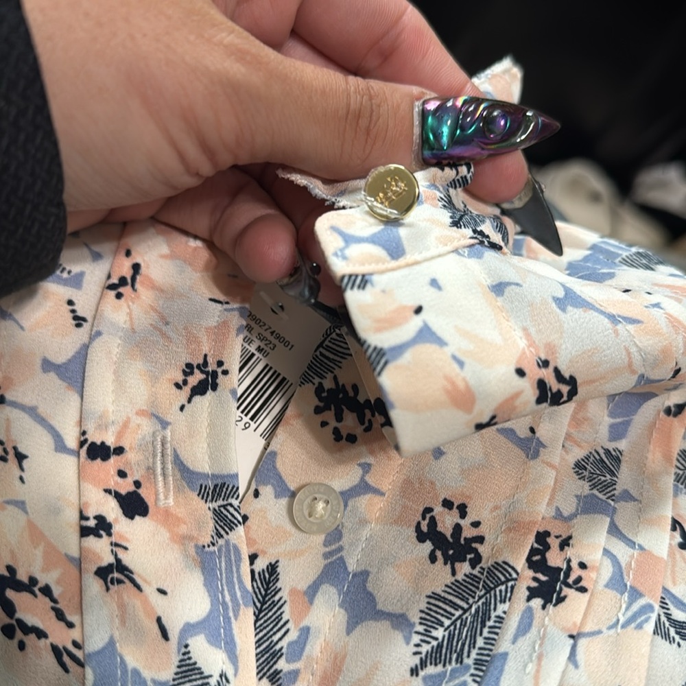 Lauren Women's Ralph Lauren Floral Georgette Blouse NWT - Picture 6 of 6